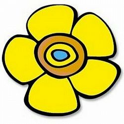 Bellatex Kuchynská podložka Kvetina žltá 10 cm
