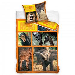 Carbotex Obliečky Animal Planet - Safari 160x200 70x80, 160 x 200 cm, 70 x 80 cm