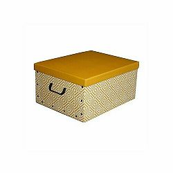 Compactor Skladacia úložná krabica Nordic, 50 x 40 x 25 cm, žltá