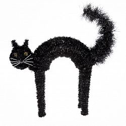 Halloweenská mačka Black, 42 x 41 cm
