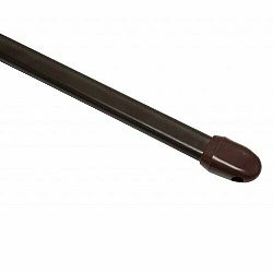 Vitrážna tyč rozťažná, plochá 11 mm hnedá, 80 - 115 cm